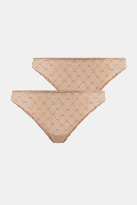 Emporio Armani Underwear nohavičky 3-pak béžová EW000406.AF19030