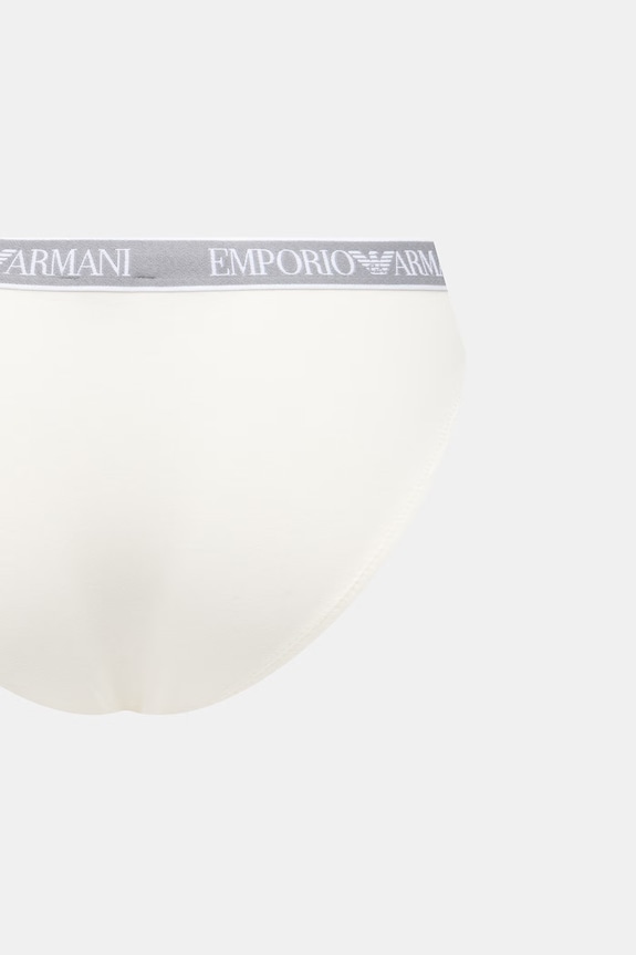 Îmbrăcăminte Emporio Armani Underwear chiloți full brief pentru femei pachet de 2 EW000403.AF19026 bej