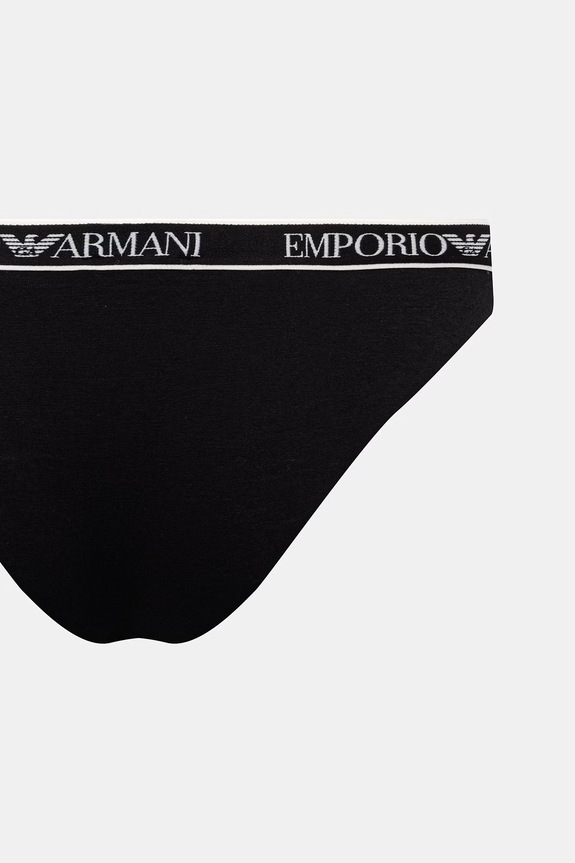 Oblečenie Emporio Armani Underwear nohavičky dámske 2-pak EW000403.AF19026 čierna