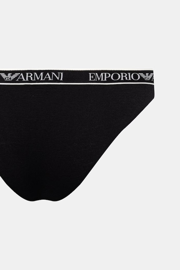 Oblečenie Emporio Armani Underwear nohavičky dámske 2-pak EW000403.AF19026 čierna