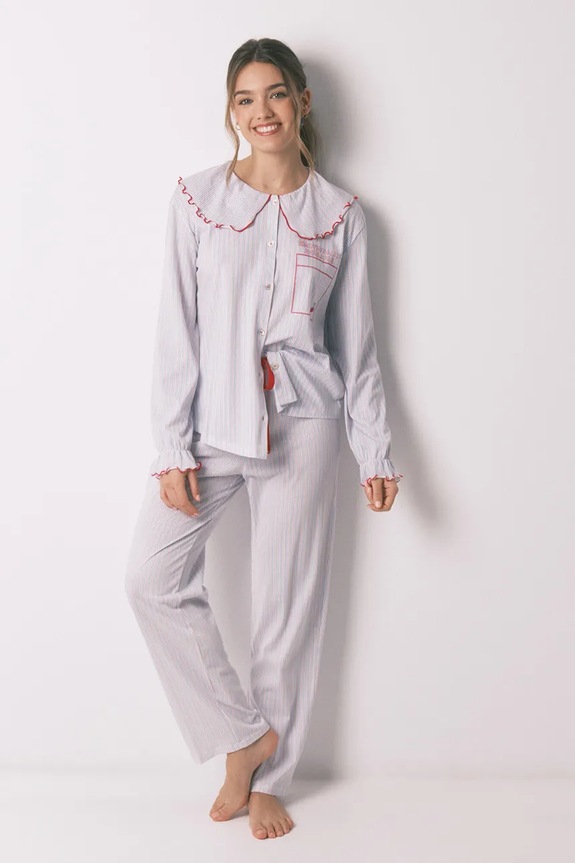 Βαμβακερές πιτζάμες women'secret βαμβάκι μπλε 3133480