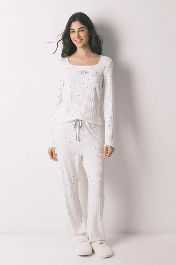 Pyžamo women'secret nášivka béžová 3133481