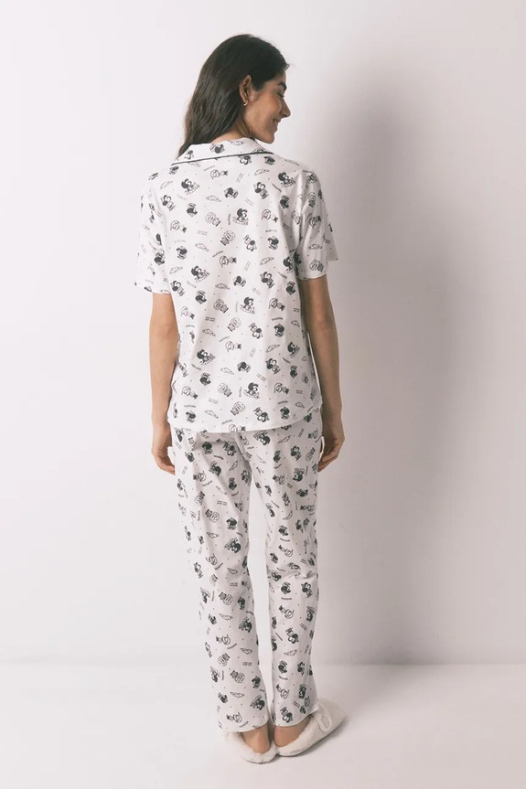 Βαμβακερές πιτζάμες women'secret 3133490 λευκό SS26