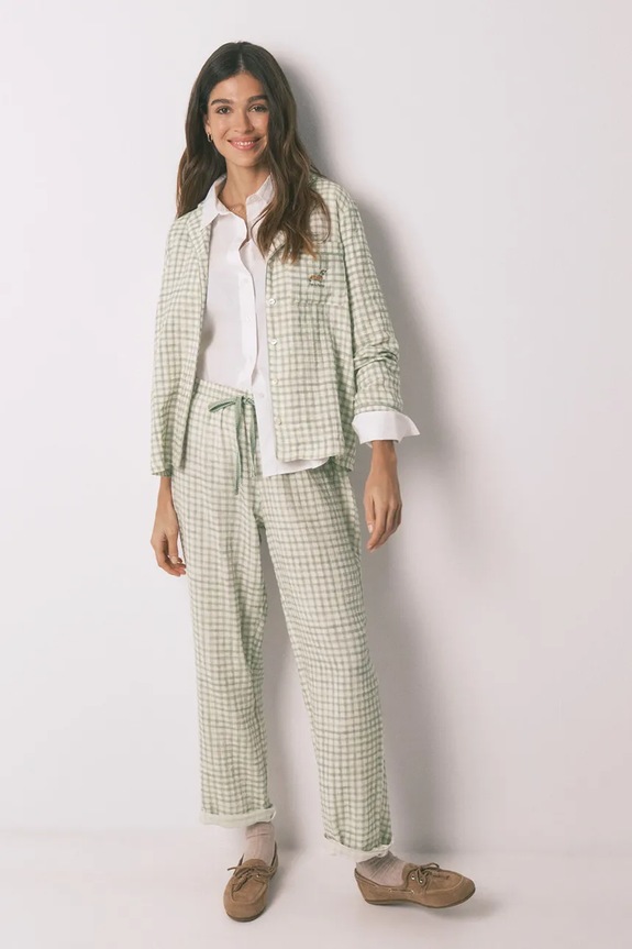 women'secret pamut pizsama szövet zöld 3593002