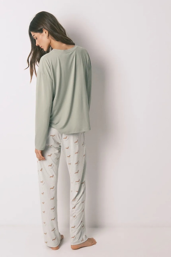 Πιτζάμα women'secret 3593005 πράσινο SS26