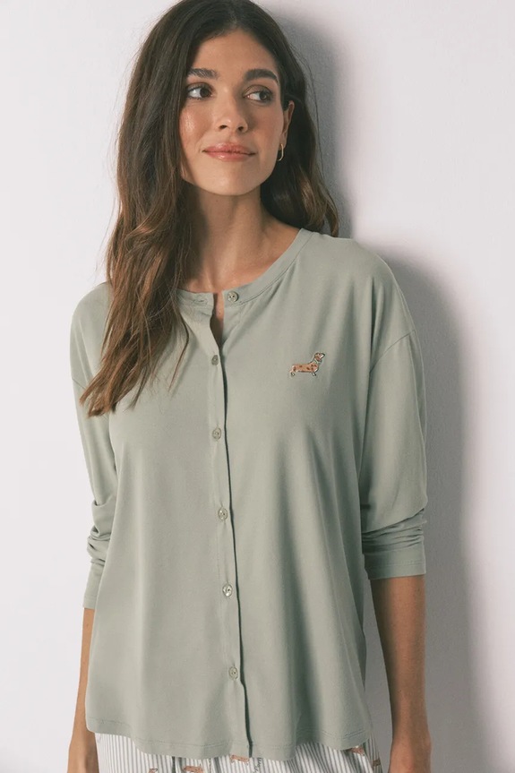 Ρούχα Πιτζάμα women'secret 3593005 πράσινο