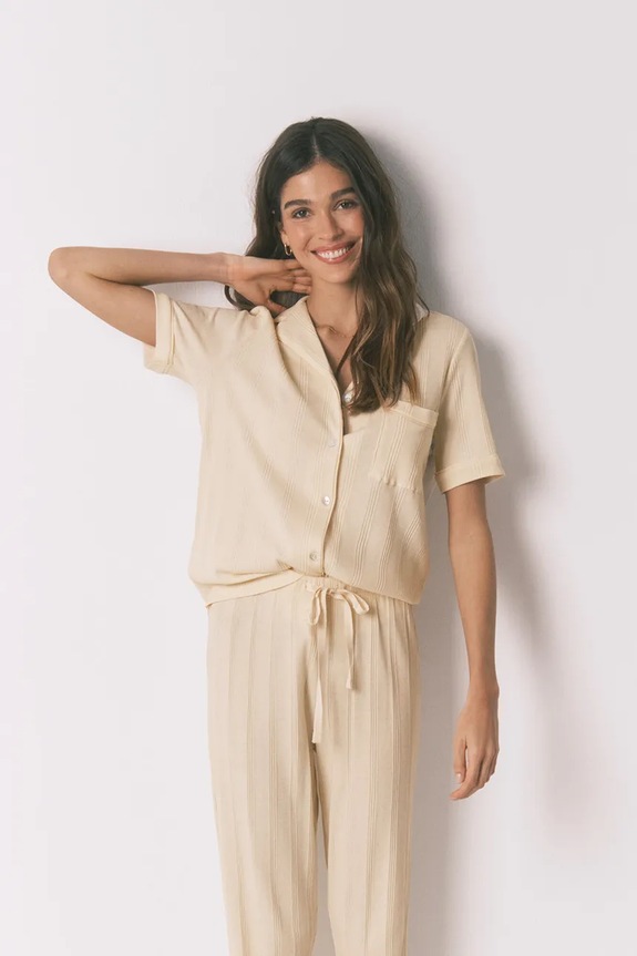 Ruházat women'secret pizsama 3593011 sárga