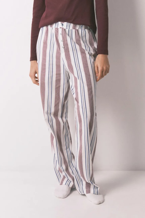 Bavlněné pyžamové kalhoty women'secret sada modrá 3703220