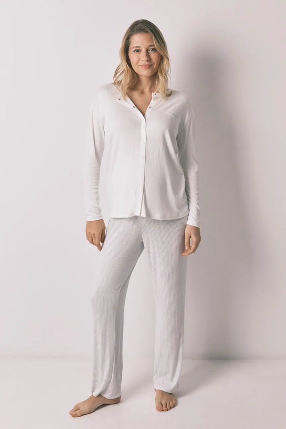 Πιτζάμα women'secret πλεκτό ύφασμα μπλε 4463216