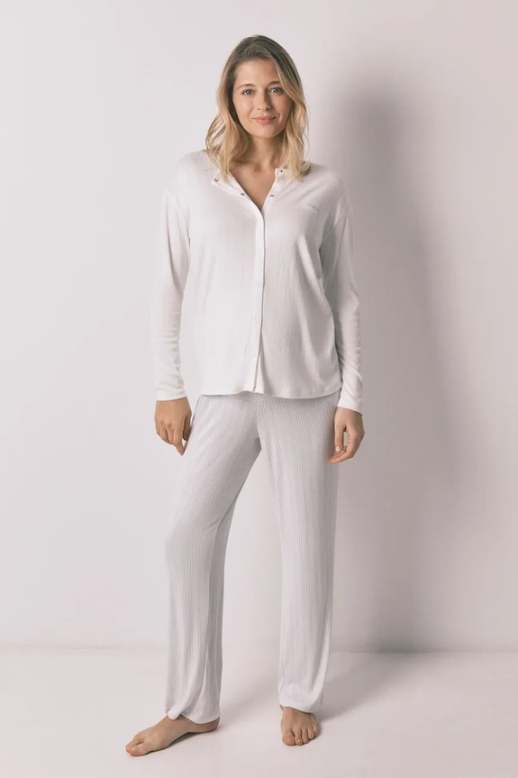 Πιτζάμα women'secret πλεκτό ύφασμα μπλε 4463216