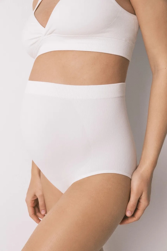 women'secret majtki ciążowe dzianina biały 4933607