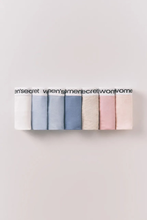 Σλιπ women'secret 7-pack πλεκτό ύφασμα μπλε 4933621