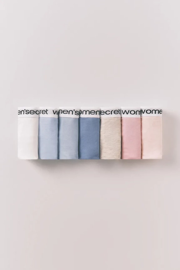Σλιπ women'secret 7-pack πλεκτό ύφασμα μπλε 4933621