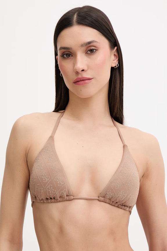 Guess sutien de baie pentru femei DIANE maro E6GJ24.KCUO2