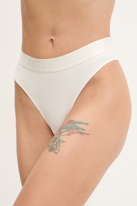 Brazílske nohavičky Guess MARIKA tangá béžová O6GE04.KE831