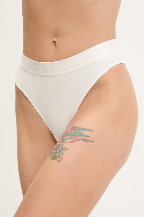 Brazílske nohavičky Guess MARIKA tangá béžová O6GE04.KE831