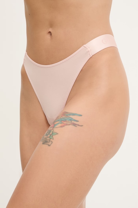 Guess stringi damskie dzianina różowy O6GE05.KE831