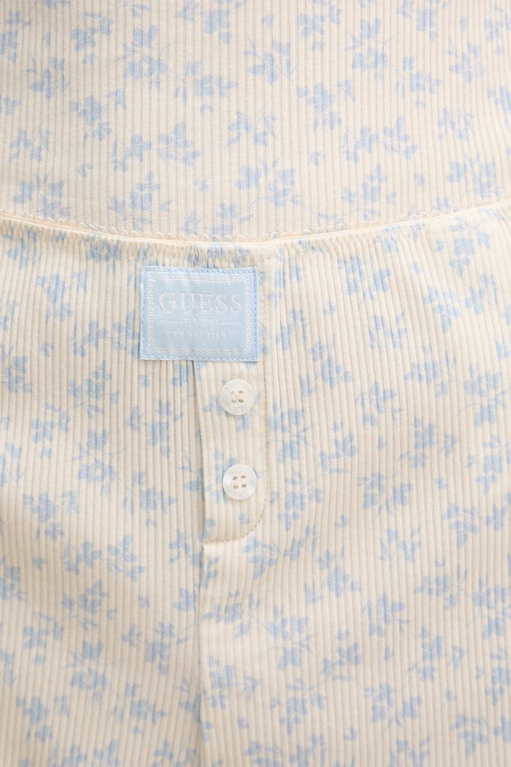 Guess pijama din două piese pentru femei, din bumbac cu elastan CAMILLE O6GG03.KE821