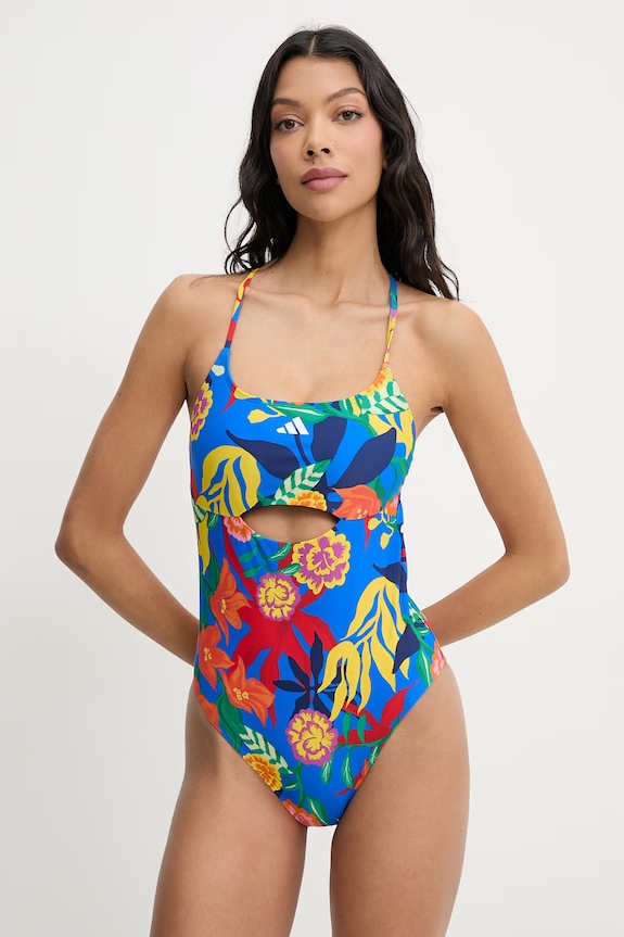 Adidas costum de baie dintr-o singură piesă pentru femei albastru JZ5831