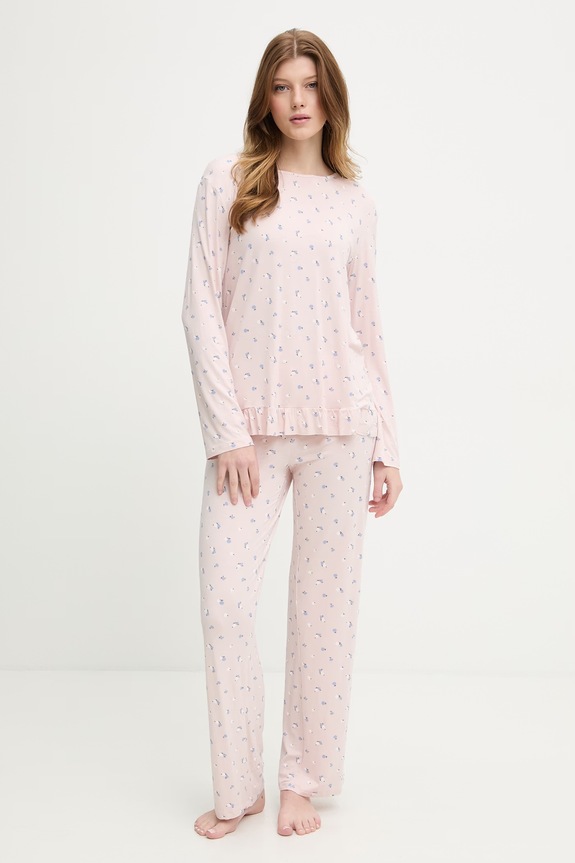 United Colors of Benetton pigiama a due parti da donna rosa 38C83P04I
