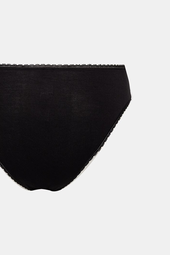 Îmbrăcăminte United Colors of Benetton chiloți pentru femei, cu modal pachet de 3 3OVL1S02Z negru