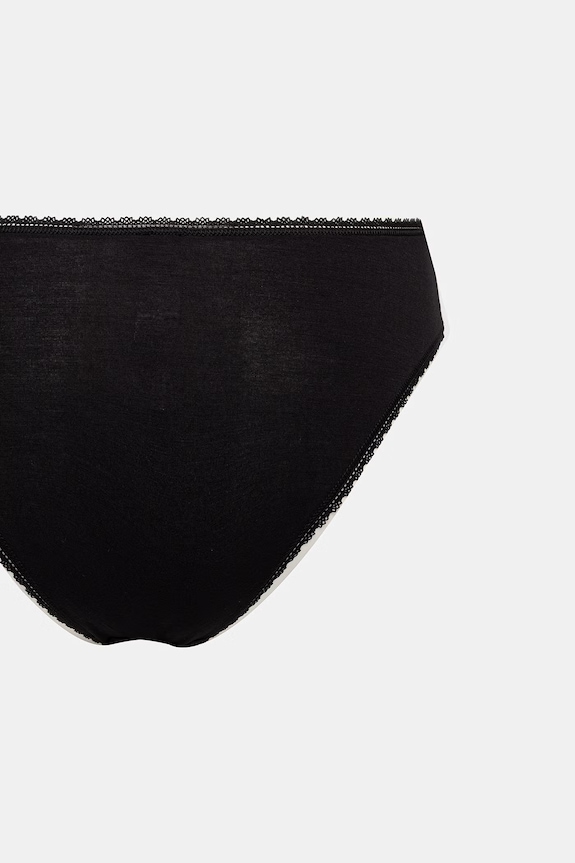 Îmbrăcăminte United Colors of Benetton chiloți pentru femei, cu modal pachet de 3 3OVL1S02Z negru