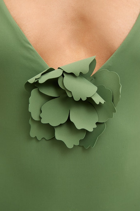 United Colors of Benetton enodelne kopalke ženske zelena 3P6H5I01T