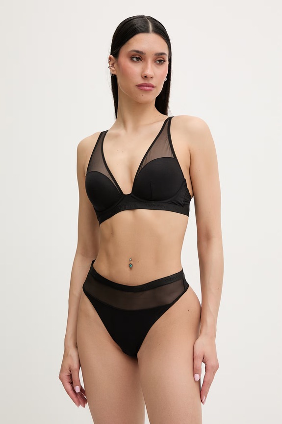 Calvin Klein Underwear podprsenka s modalom LV00QF8729 čierna SS26