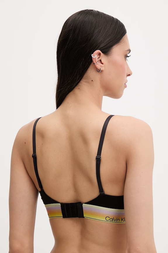 Oblečenie Calvin Klein Underwear podprsenka s bavlnou LV00QF8865 čierna