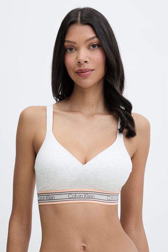 Ρούχα Calvin Klein Underwear αθλητικό σουτιέν LV00QF8879 λευκό
