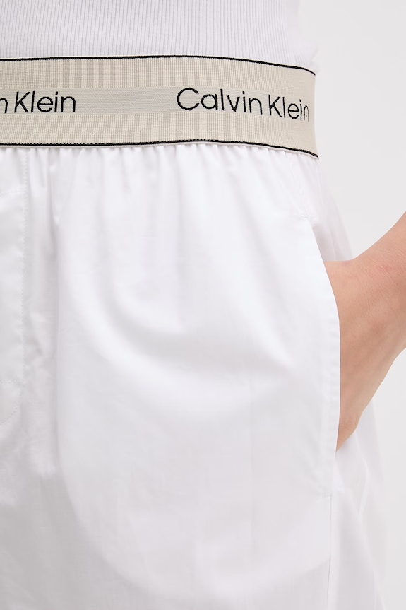 Calvin Klein Underwear pyžamové nohavice dámske bavlnené biela LV00QS7520