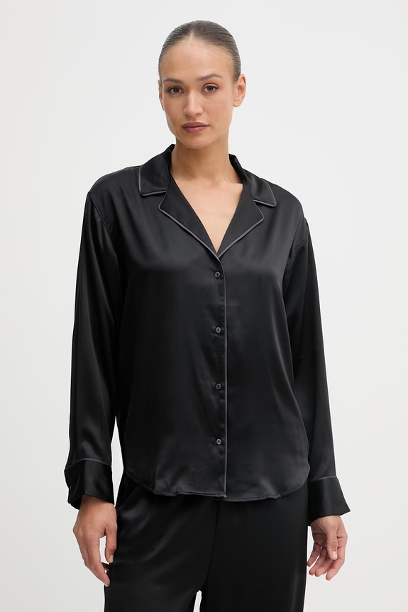 Calvin Klein Underwear kétrészes pizsama női LV00QS7625 fekete SS26