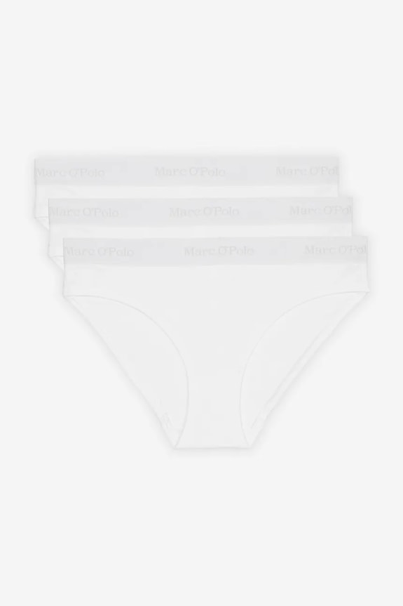 Σλιπ Marc O'Polo 3-pack εμπριμέ λευκό 10217910.