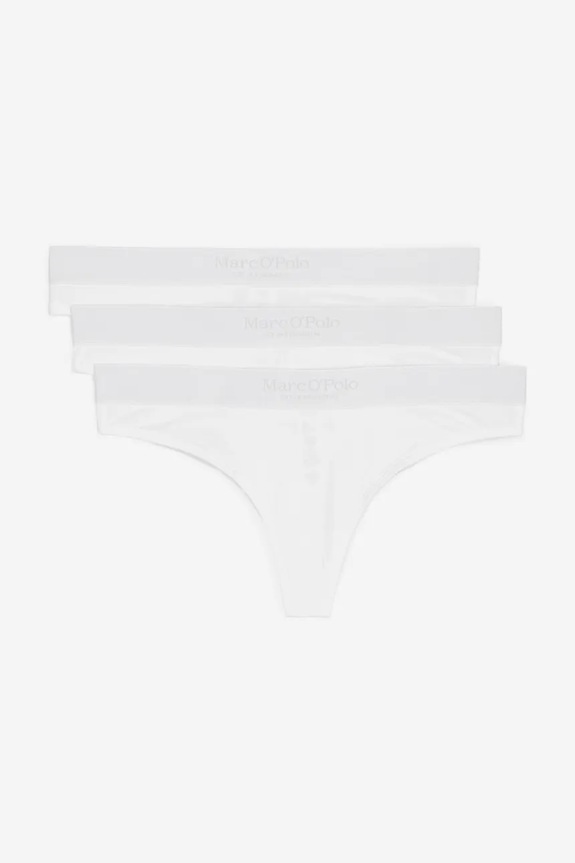 Marc O'Polo stringi 3-pack dzianina biały 10217909