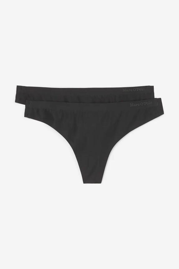 Marc O'Polo stringi 2-pack dzianina czarny 10221571