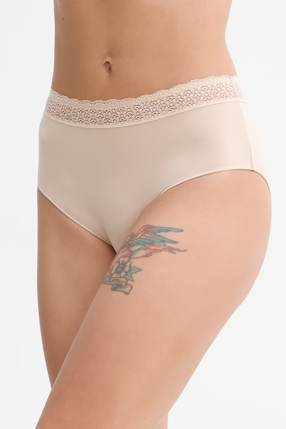 Σλιπ Triumph Feel of Modal πλεκτό ύφασμα μπεζ 10214399