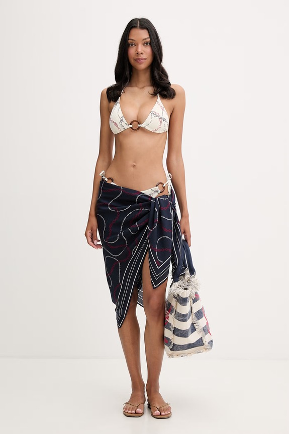 Tommy Hilfiger pareo dámske UW0UW06423 tmavomodrá SS26