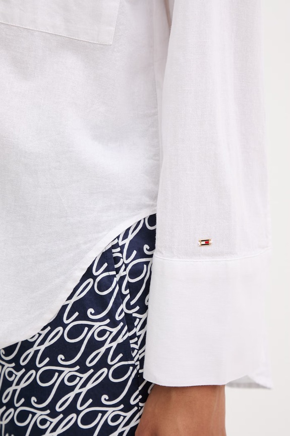 Tommy Hilfiger plažna srajca ženska UW0UW06428 bela