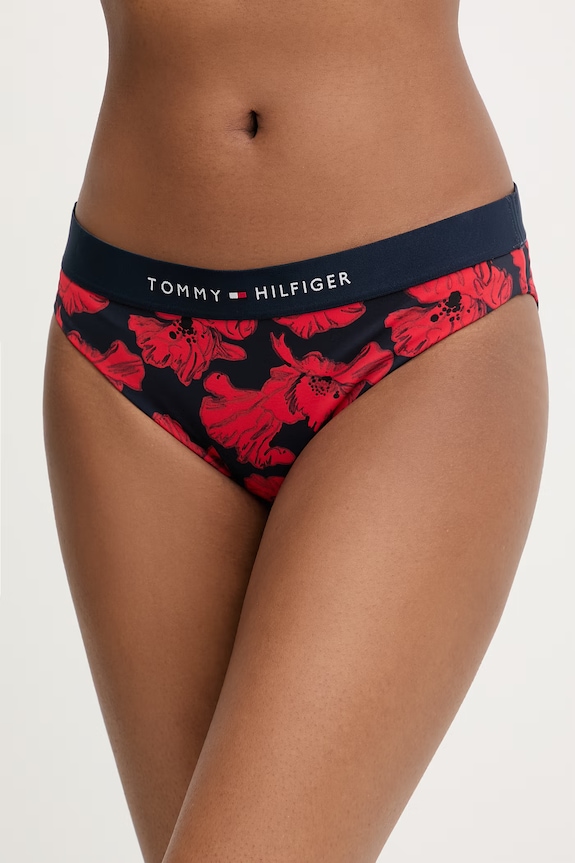 Tommy Hilfiger plavkové nohavičky dámske tmavomodrá UW0UW06371