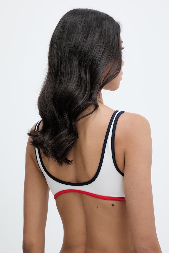 Ρούχα Tommy Hilfiger μπικίνι τοπ γυναικείο UW0UW06374 λευκό