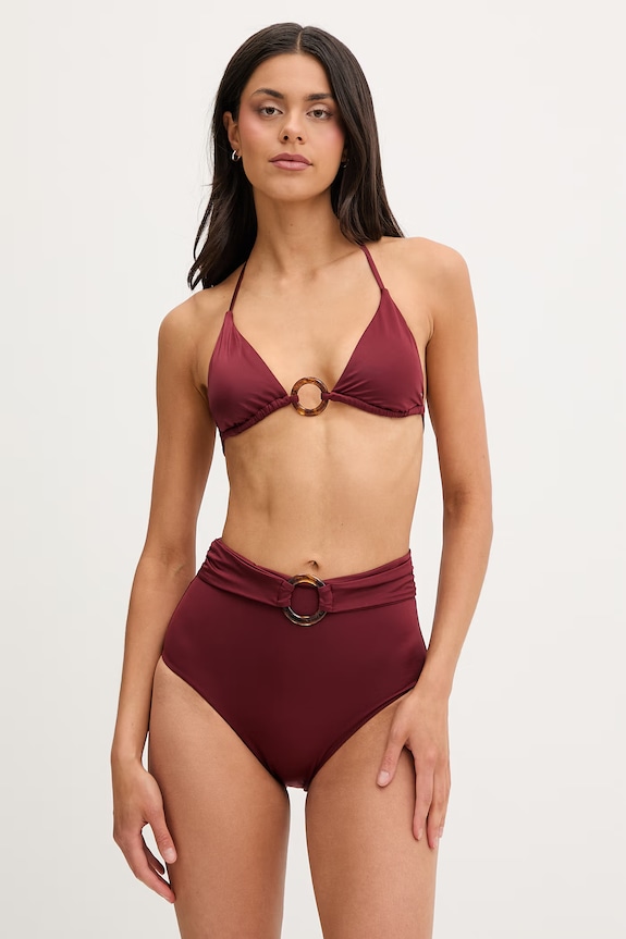 Tommy Hilfiger biustonosz kąpielowy damski UW0UW06387 bordowy SS26