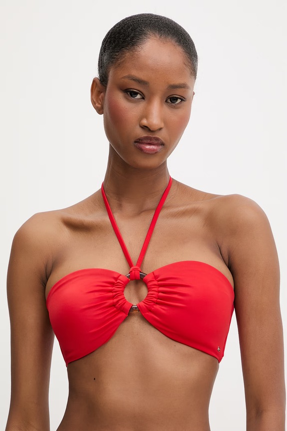 Tommy Hilfiger biustonosz kąpielowy damski czerwony UW0UW06388