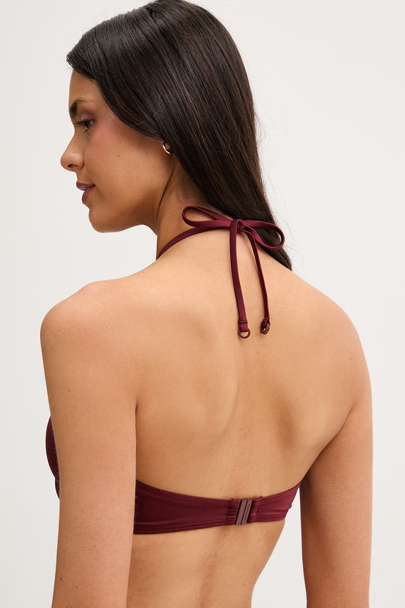 Odjeća Tommy Hilfiger grudnjak za kupanje za žene UW0UW06388 bordo