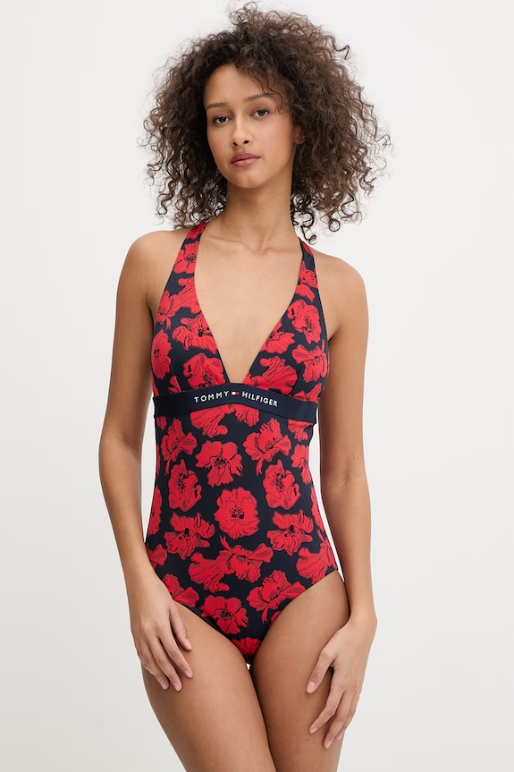 Tommy Hilfiger egyrészes fürdőruha női sötétkék UW0UW06372