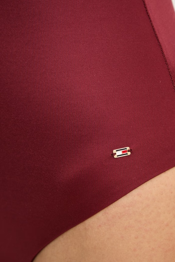 Tommy Hilfiger enodelne kopalke ženske UW0UW06480 bordo