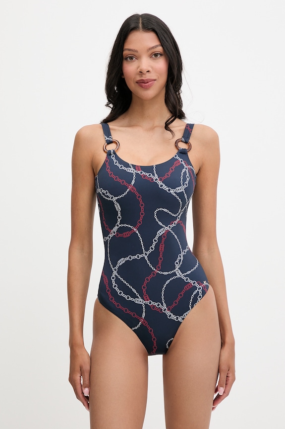 Tommy Hilfiger costum de baie dintr-o singură piesă pentru femei bleumarin UW0UW06481
