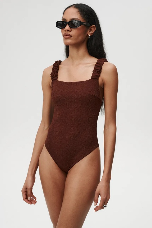 Undress Code jednodielne plavky dámske Wild Cat Swimsuit hnedá 1204UC