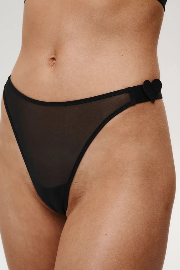 Ρούχα Στρινγκ Undress Code Beloved Thong 1240 μαύρο