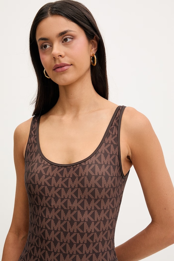 Ρούχα MICHAEL Michael Kors ολόσωμο μαγιό γυναικείο MM31553 καφέ