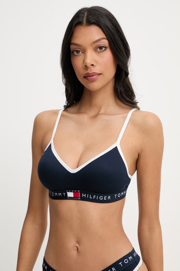 Tommy Hilfiger bralette με βαμβάκι σκούρο μπλε UW0UW06272